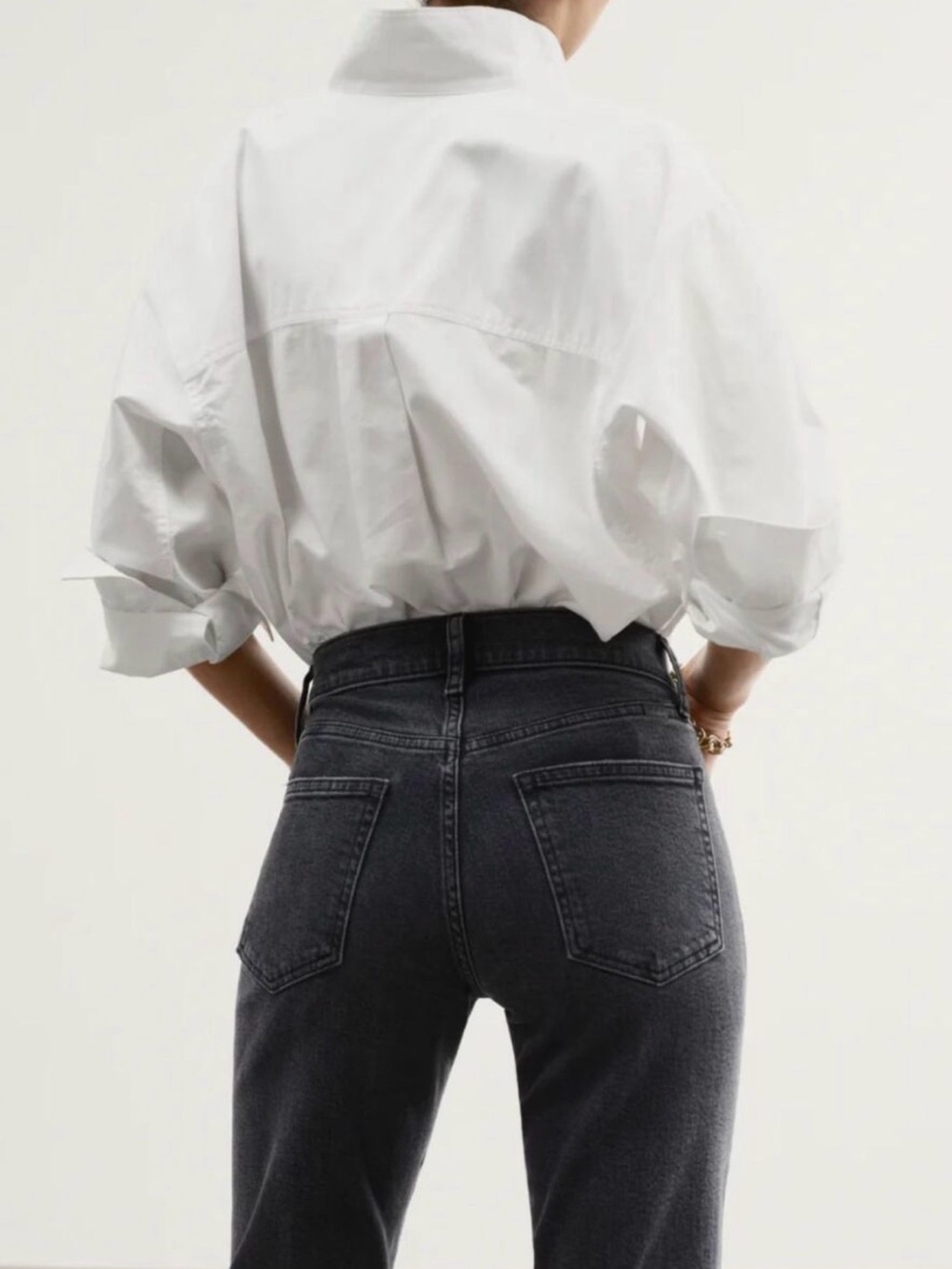 AYR The Tate Button Down Shirt Oxford White Women’s Size Medium | New With Tags - Picture 5 of 5